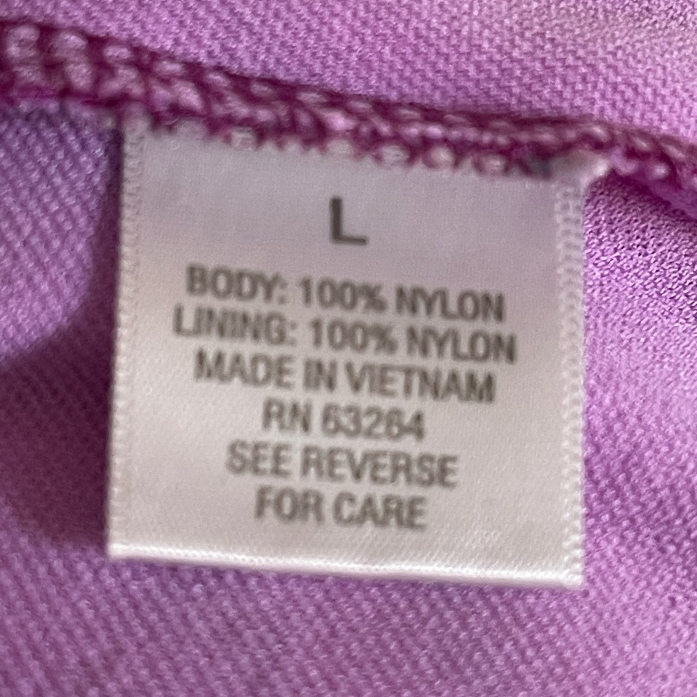 dressbarn Purple and Pink Flutter Sleeve Blouse - Picture 6 of 7